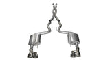 Corsa 15-16 Ford Mustang GT 5.0 3in Cat Back Exhaust Polish Quad Tips (Xtreme) - Miami AutoSport Technik